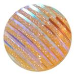 Fako Bijoux® - Click Button - Glitter Streep - Oranje, Verzenden, Nieuw