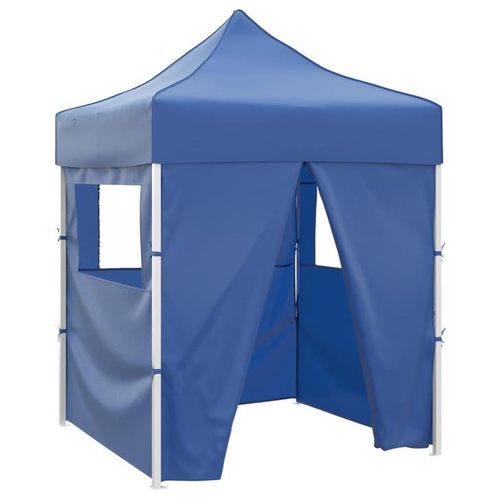 vidaXL Partytent met 4 zijwanden inklapbaar 2x2 m staal, Tuin en Terras, Partytenten, Partytent, Nieuw, Verzenden
