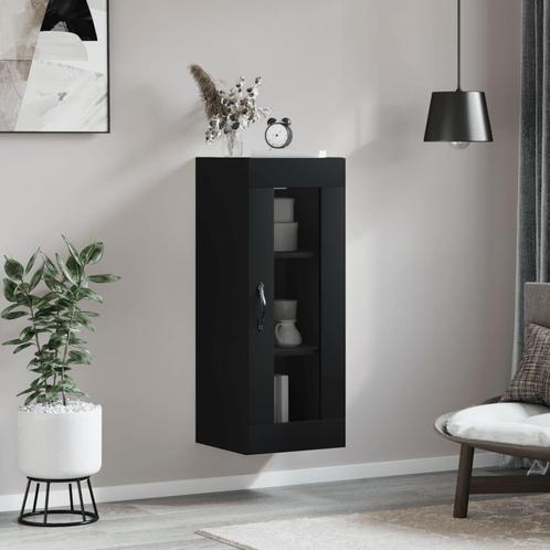 vidaXL Hangkast 34,5x34x90 cm zwart, Huis en Inrichting, Kasten | Buffetkasten, 25 tot 50 cm, Nieuw, Overige houtsoorten, Minder dan 100 cm