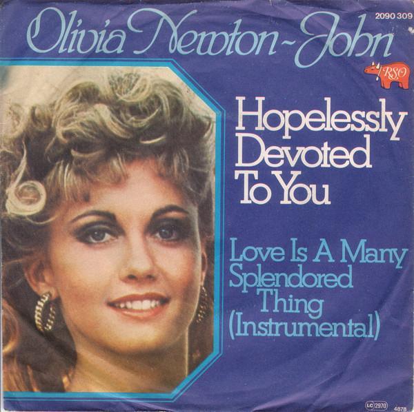vinyl single 7 inch - Olivia Newton-John - Hopelessly Dev..., Cd's en Dvd's, Vinyl Singles, Zo goed als nieuw, Verzenden