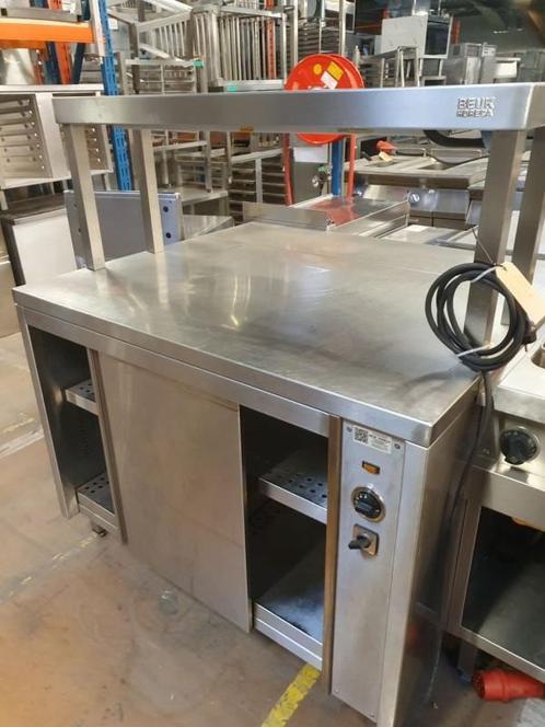 Occasion bordenwarmhoudkast met verwarmde etagiere, Zakelijke goederen, Horeca | Keukenapparatuur, Gebruikt, Ophalen