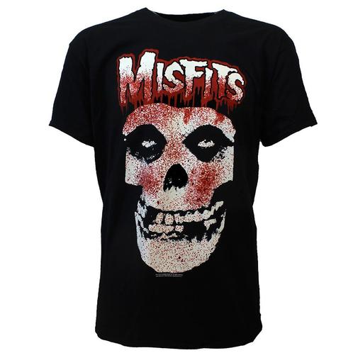 Misfits Bleeding Skull Band T-Shirt Zwart - Officiële, Kleding | Heren, T-shirts