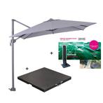 Garden Impressions Hawaii zweefparasol S 250x250 - donker, Tuin en Terras, Verzenden, Nieuw