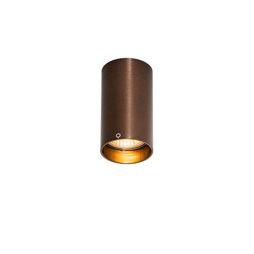 Moderne spot donkerbrons 5,5 cm - Tuba, Huis en Inrichting, Lampen | Spots, Nieuw, Metaal of Aluminium