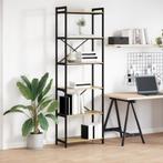 vidaXL Boekenkast Sonoma eiken 60 x 30 x 188 cm Bewerkt hout, Huis en Inrichting, Minder dan 50 cm, Verzenden, Nieuw, 150 tot 200 cm