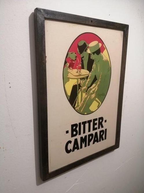 Alohenstein - Reclamebord - Metalen bord met ijzeren frame -, Antiek en Kunst, Curiosa en Brocante