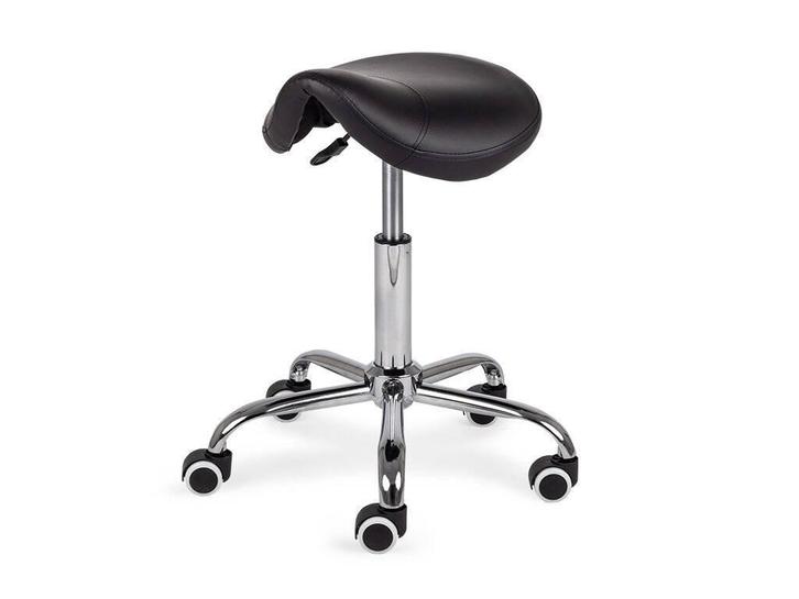 Ergonomische zadelkruk op wielen - verstelbaar - max. 150kg, Huis en Inrichting, Bureaustoelen, Bureaukruk, Zwart, Nieuw, Ergonomisch