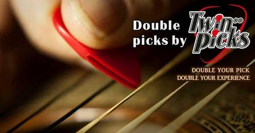 Twin Picks plectrum electric of acoustic, Muziek en Instrumenten, Instrumenten | Toebehoren, Nieuw, Ophalen of Verzenden