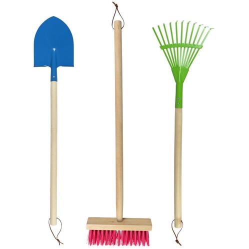 Benson Tuin Gereedschap Kinderset - Hark, Schep, Bezem -..., Kinderen en Baby's, Speelgoed | Overig, Nieuw, Ophalen of Verzenden