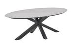 GI Scotland ovale tuintafel 230x115 cm. - Carbon Black, Tuin en Terras, Tuintafels, Verzenden, Nieuw, Rond, Overige materialen
