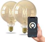 Calex Slimme Lamp - Wifi LED Filament Verlichting - Globe, Huis en Inrichting, Lampen | Losse lampen, Ophalen of Verzenden, Zo goed als nieuw