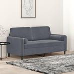 vidaXL Tweezitsbank met sierkussens 140 cm fluweel, Huis en Inrichting, Banken | Bankstellen, Verzenden, 150 tot 200 cm, Stof