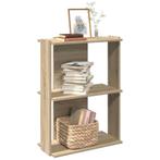 vidaXL Boekenkast 3-laags 60x30x80 cm bewerkt hout sonoma, Huis en Inrichting, Kasten | Boekenkasten, Verzenden, Nieuw, Overige houtsoorten