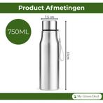 My Green Deal – RVS Drinkfles 750ml – Herbruikbare Thermos, Huis en Inrichting, Keuken | Tupperware, Verzenden, Nieuw