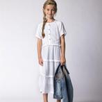 Like Flo-collectie Maxi jurk (white), Kinderen en Baby's, Kinderkleding | Maat 104, Nieuw, Meisje, Like Flo, Jurk of Rok
