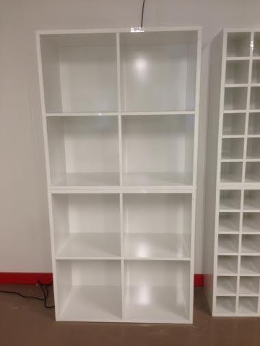 Witte glossy vakkenkast grote vakken, Zakelijke goederen, Kantoor en Winkelinrichting | Kantoormeubilair en Inrichting