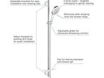 GROHE Rainshower SmartActive 130 Glijstangset - 90 cm - met, Verzenden, Zo goed als nieuw