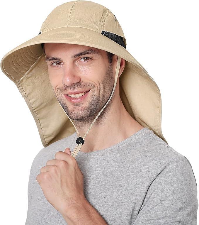 Safari Hoed - Zonnehoed met UV-bescherming en nekflap –, Kleding | Dames, Hoeden en Petten, Nieuw, Verzenden