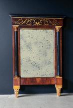 Spiegel - Mahonie - goudkleurig messing 1815/20, Antiek en Kunst
