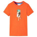 vidaXL Kindershirt 116 donkeroranje, Verzenden, Nieuw