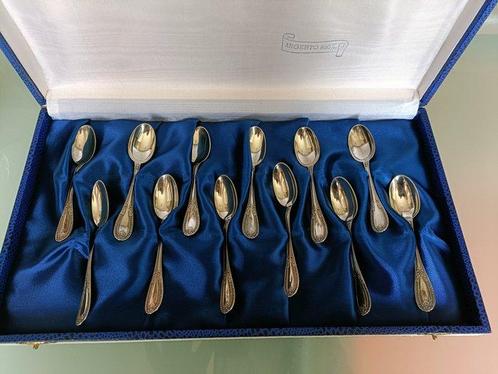 Suiker en roomstel (14) - argento 800 cristallo, Antiek en Kunst, Antiek | Goud en Zilver