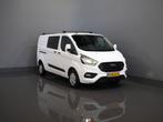 Ford Transit Custom 2.0 TDCI L2 Trend DC Dubbel Cabine BPM V, Stof, Gebruikt, Euro 6, Wit