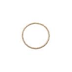 Tricolor gouden gedraaide aanschuifring (witgoud, roségoud), Sieraden, Tassen en Uiterlijk, Ringen, Gebruikt, Overige kleuren