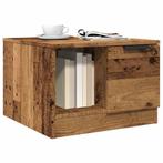 vidaXL Salontafel 50x50x36 cm bewerkt hout oud houtkleurig, Huis en Inrichting, Tafels | Salontafels, Verzenden, Nieuw, Overige houtsoorten