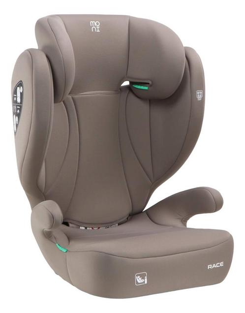 Moni Race Cool Beige 100-150 cm i-Size Autostoel AB815B, Kinderen en Baby's, Autostoeltjes, Nieuw, Autogordel, 15 t/m 36 kg, Verzenden