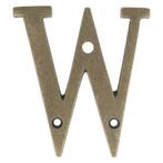 Letter groot W, brons antiek, Huis en Inrichting, Woonaccessoires | Overige, Nieuw, Ophalen of Verzenden