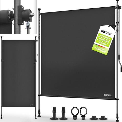 tillvex® Klemluifel, verticale zonwering, 120 x 310 cm, antr, Tuin en Terras, Tuinmeubel-accessoires, Nieuw, Verzenden