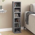 vidaXL Cd-kast 21x20x88 cm bewerkt hout grijs sonoma, Verzenden, Nieuw