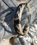 Paardenhaar armband gemaakt met 3 gevlochten vlechten, Verzenden, Nieuw