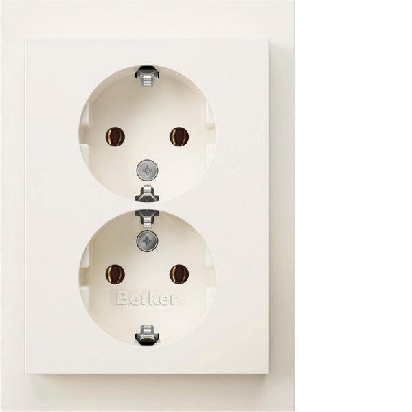 Hager Berker K.1 Wandcontactdoos (WCD-schakelmateriaal) -, Doe-het-zelf en Verbouw, Elektra en Kabels, Overige typen, Nieuw, Verzenden