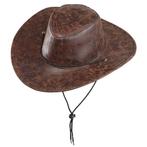 Cowboy Hoed Lederlook, Verzenden, Nieuw