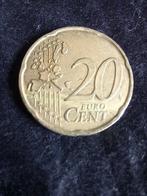 Italië. 20 Cent 2002 con Battitura Decentrata (Zonder