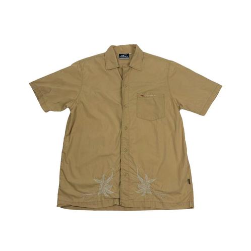 Vintage ONeill Brown Printed Shirt maat S, Kleding | Heren, Overhemden, Zo goed als nieuw, Ophalen of Verzenden