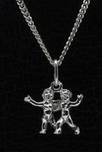 Zilveren Sterrenbeeld Tweelingen ketting hanger - klein, Verzenden, Nieuw