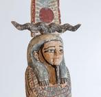 Oud-Egyptisch Hout Ptah-Sokar-Osiris. Late Periode, 664 -