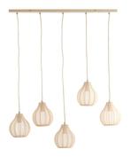 Light & Living Hanglamp Elati 5-lamps, kleur Zand, Nieuw, Verzenden