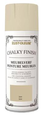 Rust oleum chalky finish meubelverf 400 ml, jute, spuitbus, Doe-het-zelf en Verbouw, Verf, Beits en Lak, Nieuw, Verzenden