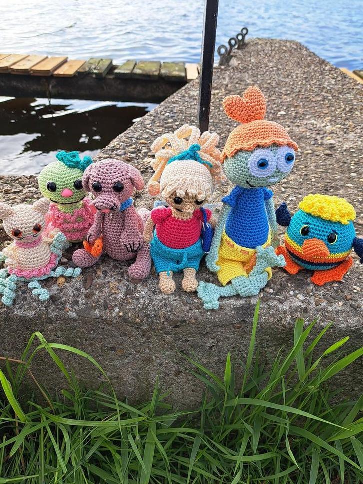 Haakpakket byClaire Vriendjes van het water, Hobby en Vrije tijd, Breien en Haken, Breien of Haken, Nieuw, Wol of Garen, Ophalen of Verzenden