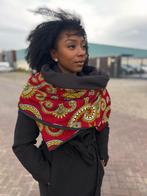 Warme Sjaal met Afrikaanse print Unisex - Rood royal, Kleding | Dames, Mutsen, Sjaals en Handschoenen, Ophalen of Verzenden, Nieuw