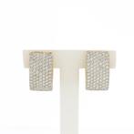 18 Krt. gouden oorstekers pavé gezet met diamant | 1,82 ct., Gebruikt, Overige kleuren, Ophalen of Verzenden, Met edelsteen