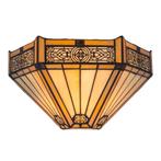 Tiffany wandlamp – Geometrisch patroon &amp; warme gloed – B, Verzenden, Nieuw