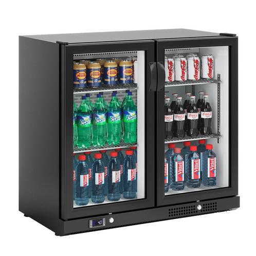GGM Gastro | Barkoelkast - 900mm - 200 liter - met 2 glazen, Witgoed en Apparatuur, Koelkasten en IJskasten, 140 tot 160 cm, Nieuw