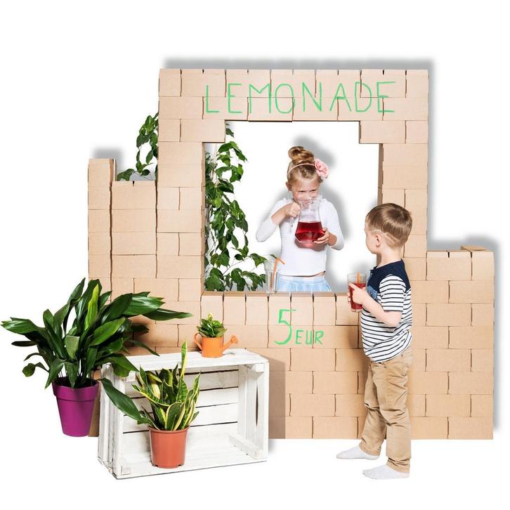 Gigi Bloks stevige blokken set G-1 - 100 stuks - XXL, Kinderen en Baby's, Speelgoed | Bouwstenen, Nieuw, Verzenden