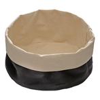 Broodzak canvas rond zwart 20cm, Verzenden, Nieuw in verpakking