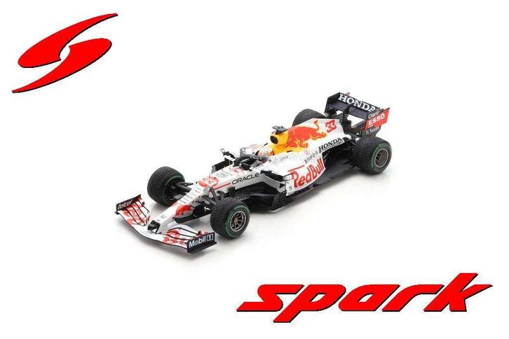 Red Bull Racing Honda RB16B Turkish GP 2021Verstappen, Hobby en Vrije tijd, Modelauto's | 1:18, Auto, Zo goed als nieuw, Overige merken