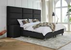 ACTIE! Boxspring Lissabon 140 200 Zwart, Verzenden, Zwart, Nieuw, 140 cm